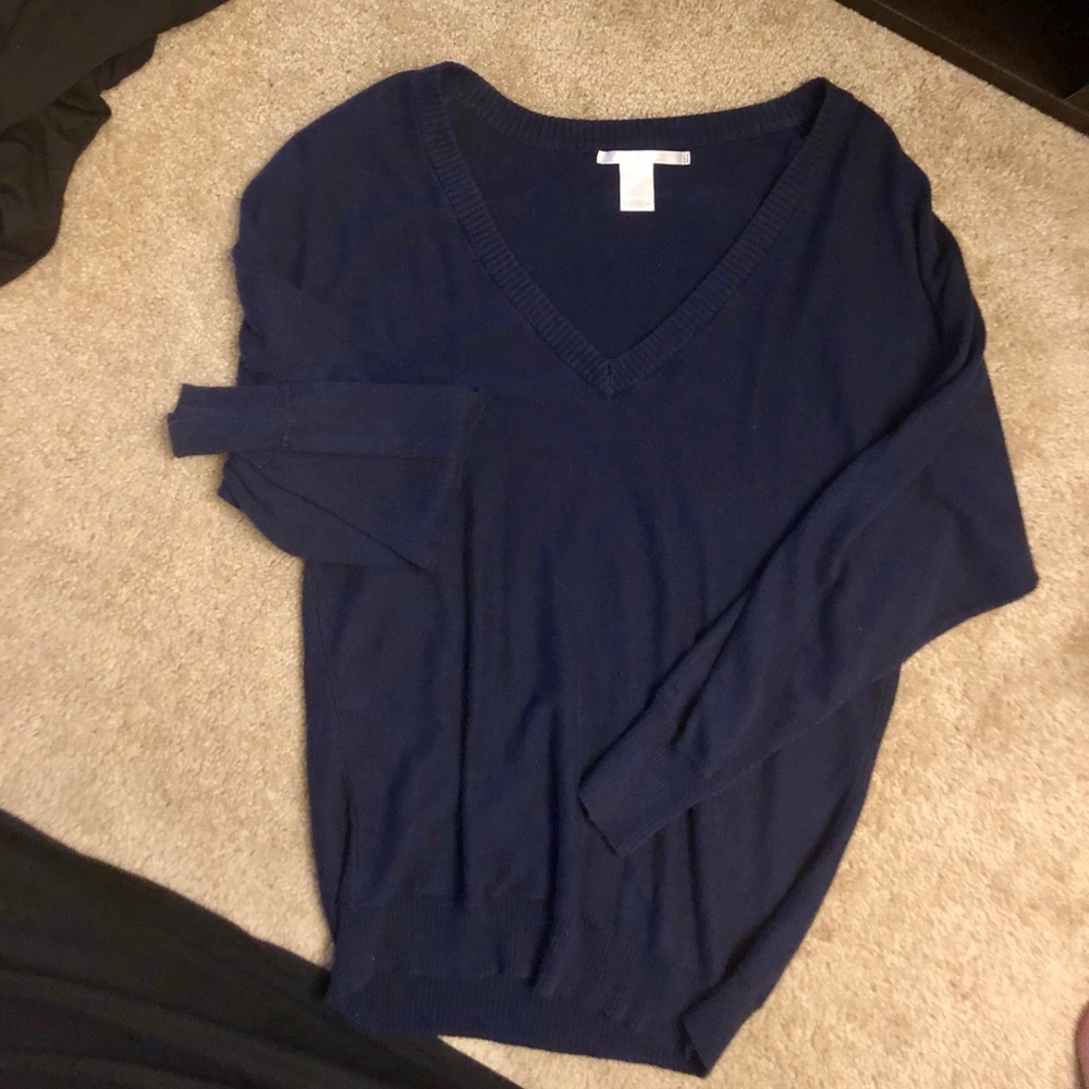 Charlotte Russe Navy Blue Oversize Sweater